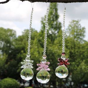 Garden Decorations 1PCS Glass Crystal Feng Shui 20mm 30mm 40mm Ball Prism Hanging Chandelier Decor Wedding Window Ornament