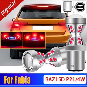 NYA 2st High Bright CanBus No Error P21/4W 566 LED STOPBRAKE LYGGLampor BAZ15D Lampa för Skoda Fabia 1.4 TDI 1.0 1.2 TSI 2015-2018