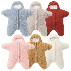 Sleeping Bags born Swaddle Starfish Shape Winter Warm Cotton Wrap Blankets for Babies Sleepsack 06M 230613