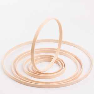 Garden Decorations 9-30cm Wooden Round Hoop Bamboo Circle Handmade Floral Wreath Accessories Wedding Home Hanging Decoration