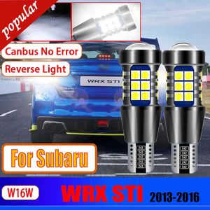Nya 2st -billampor T15 CANBUS ERROR FREE 921 LED Reverse Light W16W Backuplökor för Subaru WRX STI 2016 2013 2014 2015