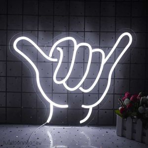 Gesto de sinal de néon led encorajar elogios sinal de néon led luzes noturnas luz pendurada para decoração de sala de esportes clube casamento bar luz r230613