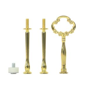 Cupcake Tool Dessert 3 Tier Sier Gold Bronze Mini Flower Metal Rod Fiting For Ceramic Cake Stand Drop Delivery Home Garden DH7PB