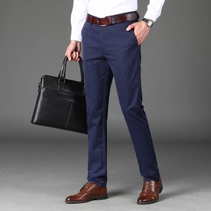 Męskie spodnie moda Men Business Office Suit Spring Summer Streetwear Męs