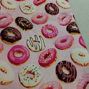 Fabric Cotton fabric Half Meter Donut Cake Series Baby Cotton Fabric for DIY clothes bibs coated bed sheets Cotton Cloth Home Decro 230613