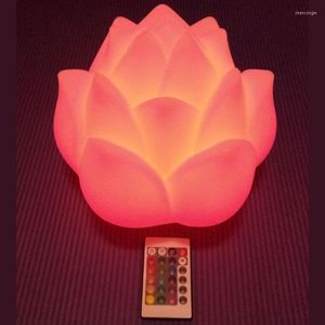 テーブルランプD24 H22CM LED ROSEFLOWER TWINKLE LUMINOUS RECHARGEABLE NIGHT LIGHTパーティーイベントの結婚式の装飾1PC