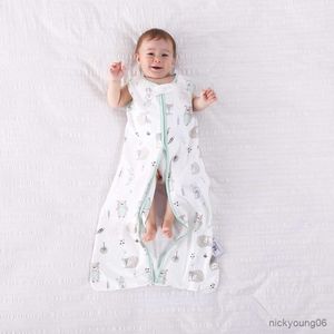 Спальные мешки, детские супер мягкие рукавов муслиновые хлопковые новорожденные дети пеленки малыши пижамы R230614