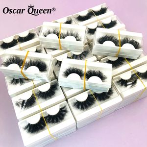 メイクアップツール3D 5D Fluffy Mink Lashes Wholesale 102030ペアドラマチック25mmまつげ拡張バルクFalseまぶたボックスパッケージメイク230613