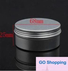 Wholesale Free Shipping 50 x 60g aluminum jar, metal jar for cream powder gel use 2 oz cosmetic bottles aluminum container Top