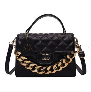 Designer Women Classic Flap Bag Handbag Lady Black Gold Chain Shoulder Messenger CC Minority Simplicity