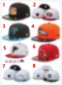Newest Foot Ball Fitted Hats Fashion Hip Hop Sport on Field Football Full Closed Design Caps Cheap Men's Women's Cap Mix H19-6.14