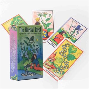 Card Games Herbal Tarot Cards Black Friday Deals Drop Delivery Toys Gifts Puzzles Dh91G