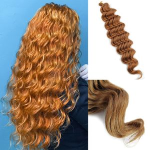 Bulks Curls Braid Rainbow Bair 22 '' Incanteva Ocean Wave Euncinet Treids for Bulk Afro Hair 230613