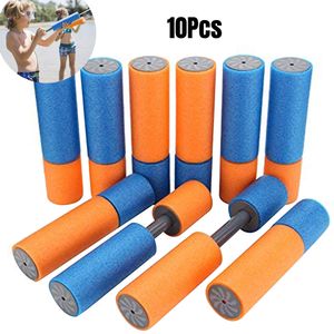 Gun Toys 10pcs EVA Water Blaster Foam Water Squirt Shooter Estate Pistola ad acqua Giocattoli Piscina Giocattoli Giocattoli da spiaggia per bambini Bambini Adulti 230613