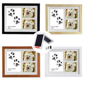 Frames Haustier Hund Baby Katze DIY P Handabdruck Fußabdruck Pads Kontaktloses Stempelkissen Born Print Souvenir Memory 230613