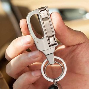 Jobon Men Key Chain Knife Multifunction折りたたみクリッパーカーキーチェーンツールメタルキーリングホルダー高品質の父の日ギフトh0249j