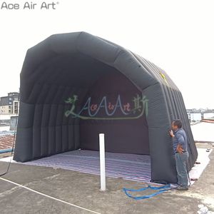Giant Stage Tent Inflatable DJ Shelter Canopy Black Awning for Outdoor Music Festival or School Activities