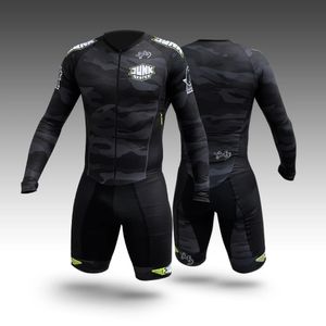 Conjuntos de camisa de ciclismo Junk Skates Masculino Triathlon Running Skating Terno Roupas de bicicleta Roller Macacão Ciclismo Fast Speedsuit Inline Skate Skinsuit 230614