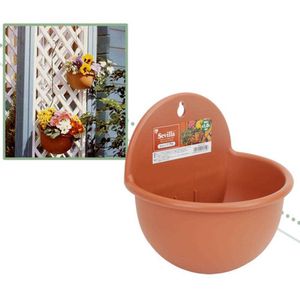 Planters Pots Flower Pot Plastic Color Semicircular Wall Mounted Plant Container Waterproof Leak Proof Durable Planter Garden Supply R230614