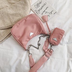 Designer bags luxurys handbags hobo high quality nylon tote bag 3 in 1 wide shoulder straps stylish zippy chain straps single shoulder bags