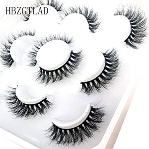 Makeup Tools 1050100 Boxes 5 Par Natural 3D Mink False Eyelashes Fake Eye Lashes Faux Cils Make Up Beauty Wholesale 230613