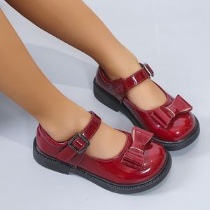 Spor ayakkabı cuzullaa bahar çocuk deri ayakkabı 2 6 yıl çocuklar kızlar prenses Mary Jane Toddler Yumuşak Sole Shool Flats 23 30 230613