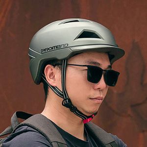 Fahrradhelme Promend LED-Licht-Fahrradhelm, Stadtradfahren für Männer und Frauen, Erwachsener Fahrradhelm, kostenpflichtiger Downhill-MTB-Rennrad-Rollerhelm 230614