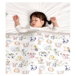 Colchas primavera e verão bebê musselina swaddle cobertor algodão 120150 cm nascido envoltório infantil colcha jardim de infância roupa de cama 230613