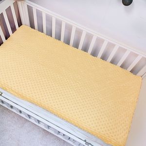 Quilts Baby Fitted Sheet born Cotton Soft Crib Bed Children Bubble Mattress Cover Protector Solid Color Pad 230613