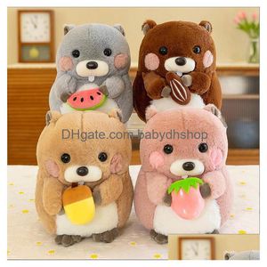 Stuffed Plush Animals 30Cm/20Cm Groundhog With Pine Nut Kids Bedding Dog Plushes Birthday Gift Drop Delivery Toys Gifts Dh2Zc