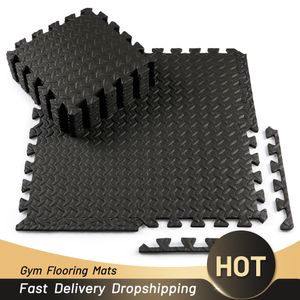 Йога коврики 12pcs eva foam mat int-slip коврик для домашнего ковла