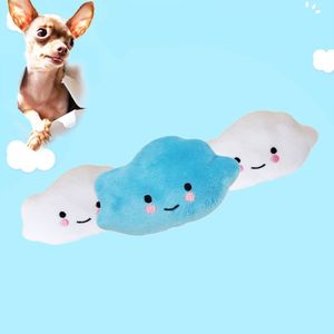 PT022 Fleece Chew Play Toys Pet Squeaky Puppy Chew Squeaker Quack Sound Doll Toy Creative Simulation Donut Pet Supplies Dog Toys