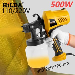 Spray Guns 500W 800ml Electric Paint Sprayer Electric Spray Gun EU Plug Control Easy Spraying Handheld Electric Painting Sprayer DIY Home 230615