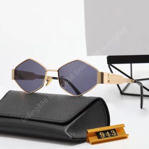 Luxury designer Sunglasses For Man Woman Unisex Designer Goggle Beach Sun Glasses Retro Small Metal Frame Luxury Design UV400 Top Quality With Box