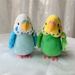 Plush Dolls 14 cm Budgie Plush Toys Soft Real Life Budgerigar Stuffed Animals Toy Realistic Birds Stuffed Toys Gifts For Kids Children 230614