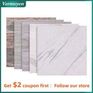 Vermeyen Weich-PVC-Wandaufkleber, matte Oberfläche, rutschfeste Bodenfliesen für Badezimmer, Küche, wasserdichte Wanddekor-Aufkleber