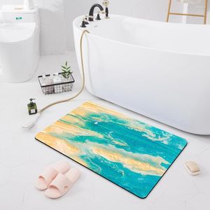 Carpets Bathroom Absorbent Anti-Slip Foot Mat Entrance Doormat Shower Room Bathtub Rug Bath Toilet Floor Home Decoration Kitchen Carpet