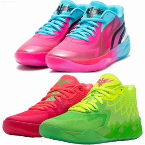 2023 LaMelo Ball MB1 MB02 LO IMBALANCE rosa da donna da uomo Scarpe da basket per bambini in vendita Rick Morty Scuola elementare Scarpe sportive Trainner Sneakers US4.5-US12 MB01