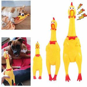 S/M/L Screaming Chicken Dog Chew Toys Squeeze Sound Pet Cat Toy Dogs Squeak Toys for Large Dogs Pet Toy Suprimentos