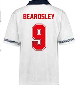 1990 retro futbol formaları Beckham Lineeker Scholes Shearer Gascoigne Beardsley Futbol Gömlek Maillot Kit De Foot Jersey 90