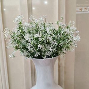 Decorative Flowers Fake Milano Pearl Fruit Eucalyptus Plant Bouquet Home Living Room Decor Artificial Grass Wedding Party Table Layout