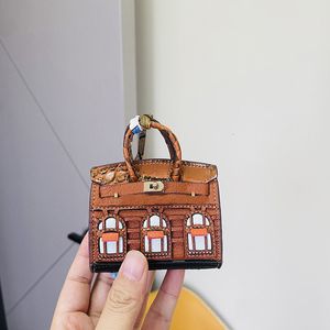 キーリング愛らしい小さなハウスバッグチャームキーリング - 財布のバックパック230614を飾る