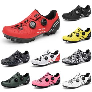 2023 Scarpe da ciclismo multicolori traspiranti resistenti all'usura da uomo Nero Rosso Bianco Grigio Verde Giallo Rosa scarpe da ginnastica da uomo sportive da esterno