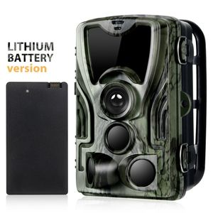 Hunting Cameras Suntekcam HC-801A Hunting Camera With 5000Mah Lithium Battery 16MP 64GB Trail Camera IP65 Po Traps 0.3s 940nm Wild Camera 230614