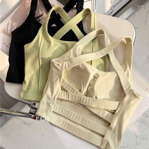 Yoga Outfit Women High Impact Running Bras Athletics Training Tops Strength Shockproof Fitness Bra Beautiful Back Vest