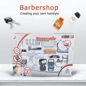 Tools Workshop Kids Hair Salon Kit Pretend Play Hairdressing Simulation Toy for Toddler Hair Dryer Beauty Tools make up set for little girl boy 230614