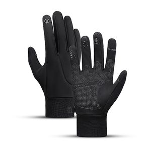 Sporthandschuhe Winter Männer Radfahren Fahrrad Frauen Thermal Fleece Kalter Wind Wasserdicht Touchscreen Fahrrad Warm Outdoor Laufen 230615