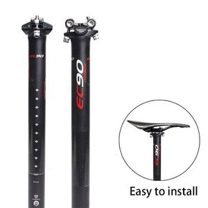 Велосипедные стебли 2023 EC90 Carbon Fible Bicycle Seatpost Mtbroad Seat Post 272308316350400 мм Cycling Seatposts 230614