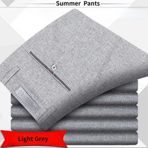 Calça masculina de alta qualidade terno clássico verão primavera cintura outono calças negócios casual pant drop gozbkf 230614