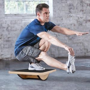 Twist brädor fitness midja vridning skiva trä yogastalbrädre rehabilitering träning rektangulär balansering för utrustning 230614